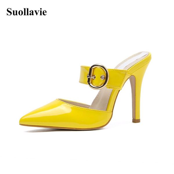 dress shoes suollavie summer fashion women sandals yellow solid ladies slides casual heels metal buckle strap, Black
dress shoes suollavie summer fashion women sandals yellow solid ladies slides casual heels metal buckle strap, Black