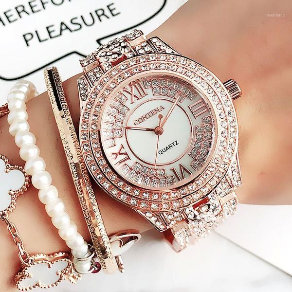 relogio masculino montre femme contena rose gold watch women watches ladies rhinestone crystal women's wristwatches female clock, Slivery;brown
relogio masculino montre femme contena rose gold watch women watches ladies rhinestone crystal women's wristwatches female clock, Slivery;brown