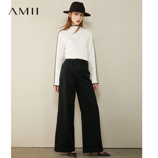 amii minimalism autumn winter sweater for women causal spliced slim fit womens turtleneck sweaters sweaters for female 12040303, White;black 
amii minimalism autumn winter sweater for women causal spliced slim fit womens turtleneck sweaters sweaters for female 12040303, White;black