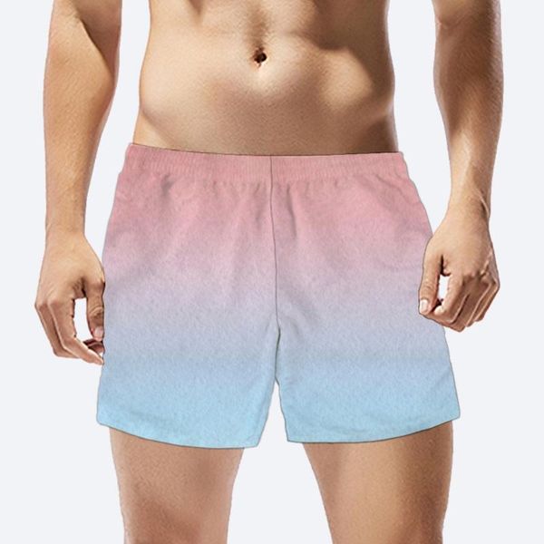 men casual shorts beach trunks gradient colorful print brand design summer boardshorts for male breathbale men's, White;black
men casual shorts beach trunks gradient colorful print brand design summer boardshorts for male breathbale men's, White;black