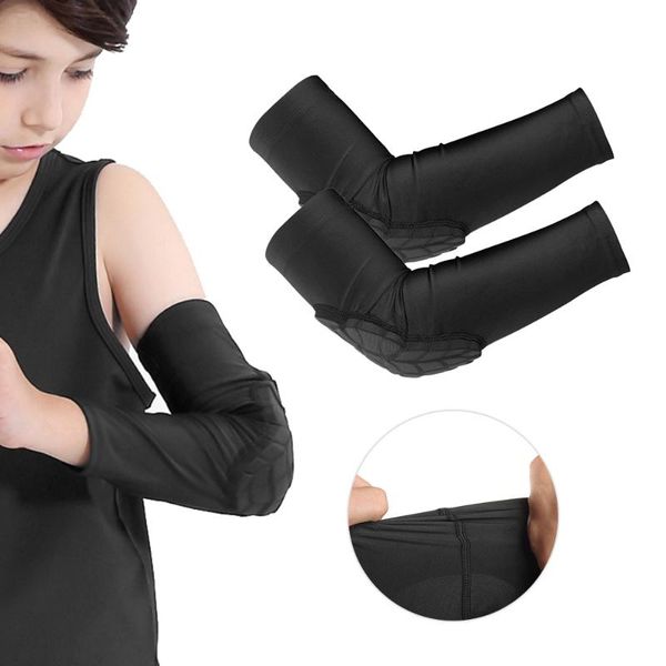 elbow & knee pads kids compression sleeves anti slip youth support guards with thick honeycomb guard for basketball skating, Black;gray
elbow & knee pads kids compression sleeves anti slip youth support guards with thick honeycomb guard for basketball skating, Black;gray