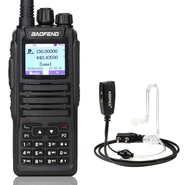 dm-1701 walkie talkie dual time slot dmr digital/analog sms compatible tier1&2 ham two way radio + headset
dm-1701 walkie talkie dual time slot dmr digital/analog sms compatible tier1&2 ham two way radio + headset