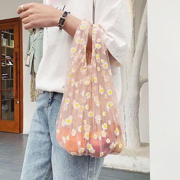 foldable mesh applique little daisy bags large totes women shopping bag reusable fruit storage handbag travel tote
foldable mesh applique little daisy bags large totes women shopping bag reusable fruit storage handbag travel tote