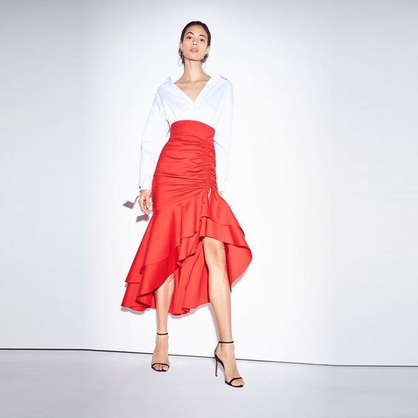 skirts red high low satin skirt waist women tiered long formal party solid pleated office drawstring desi, Black
skirts red high low satin skirt waist women tiered long formal party solid pleated office drawstring desi, Black