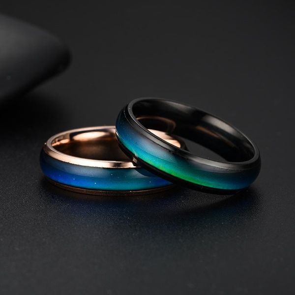 wedding rings stainless steel ring change color mood emotional temperature fashion sensitive glazed seven-color lamp, Slivery;golden
wedding rings stainless steel ring change color mood emotional temperature fashion sensitive glazed seven-color lamp, Slivery;golden
