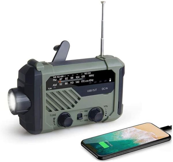 radio emergency 2000mah-solar hand crank portable am/fm/noaa weather with &reading lamp cell phone charger
radio emergency 2000mah-solar hand crank portable am/fm/noaa weather with &reading lamp cell phone charger