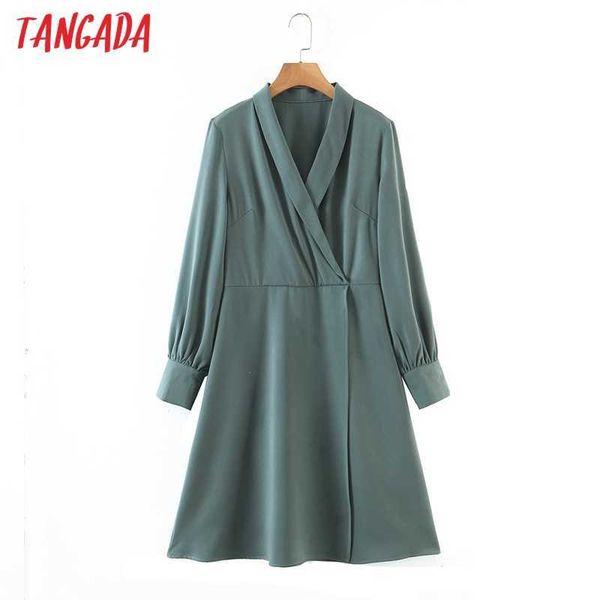 tangada spring fashion women satin solid dress long sleeve notched collar office ladies midi dress sl204 210609, Black;gray
tangada spring fashion women satin solid dress long sleeve notched collar office ladies midi dress sl204 210609, Black;gray