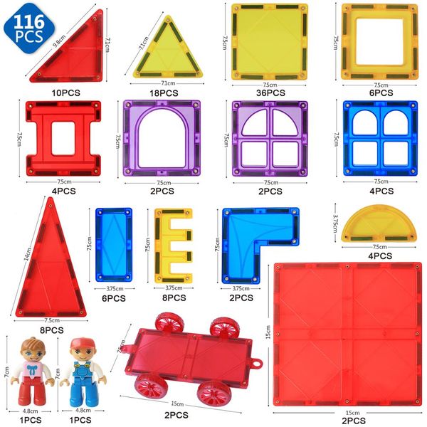 Big Size Magnetic Bricks Building Blocks Set Constructor Games Magnet Designer Magnetic Tiles Educational Toys for Children
Big Size Magnetic Bricks Building Blocks Set Constructor Games Magnet Designer Magnetic Tiles Educational Toys for Children