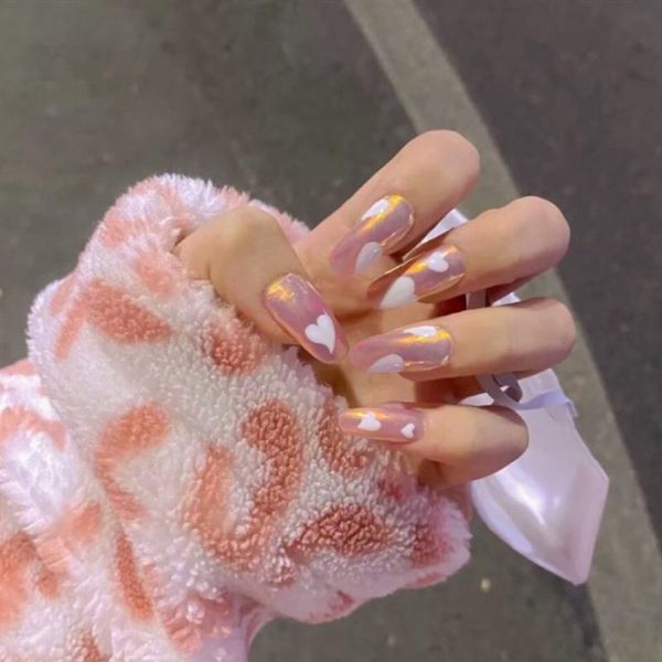 false nails 24pcs love heart nail patch sweet style glue type removable long paragraph manicure save time sana889, Red;gold
false nails 24pcs love heart nail patch sweet style glue type removable long paragraph manicure save time sana889, Red;gold