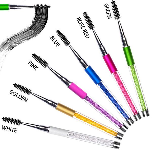 makeup brushes 20pcs crystal eyelash brush diamond handle mascara wands extension tools make up applicator
makeup brushes 20pcs crystal eyelash brush diamond handle mascara wands extension tools make up applicator