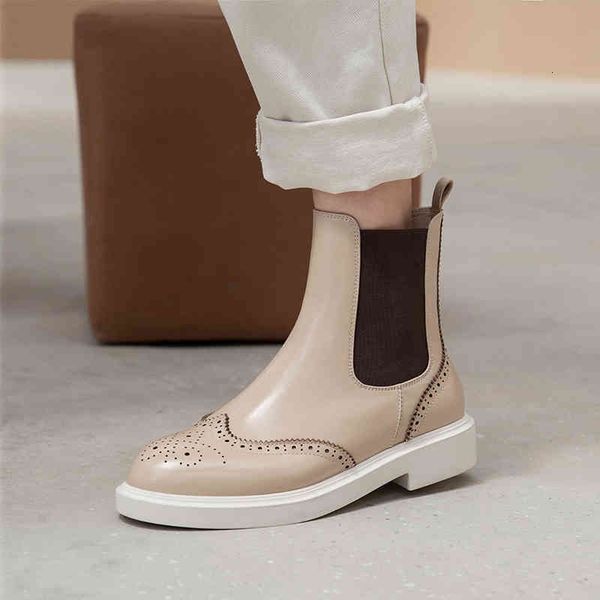 dress shoes women shoe genuine leather boots brogue carved ankle fashion chelsea low heels ladies booties autumn new b78a, Black
dress shoes women shoe genuine leather boots brogue carved ankle fashion chelsea low heels ladies booties autumn new b78a, Black