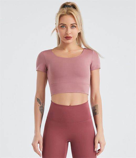 yoga outfit summer women's short-sleeved sports t-shirt beautiful back nude running quick-drying fitness suit training
yoga outfit summer women's short-sleeved sports t-shirt beautiful back nude running quick-drying fitness suit training