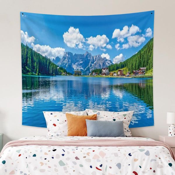tapestries laeacco fashion tapestry blue sky and white cloud green forest landscape printing wall hangings home living room decor polyester
tapestries laeacco fashion tapestry blue sky and white cloud green forest landscape printing wall hangings home living room decor polyester