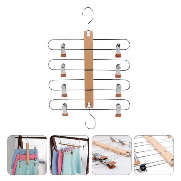 hangers & racks 1pc multilayer culottes rack pants skirt hanger with clips clothing closet
hangers & racks 1pc multilayer culottes rack pants skirt hanger with clips clothing closet
