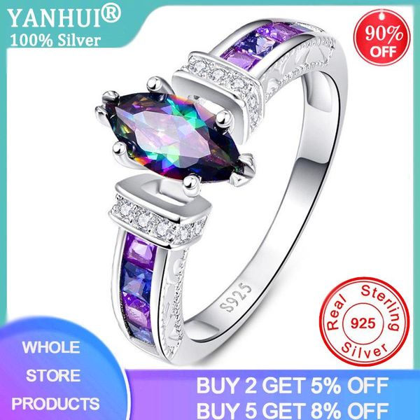 cluster rings yanhui silver 925 jewelry for women with oval rainbow fire mystic z gemstone amethyst fine, Golden;silver
cluster rings yanhui silver 925 jewelry for women with oval rainbow fire mystic z gemstone amethyst fine, Golden;silver