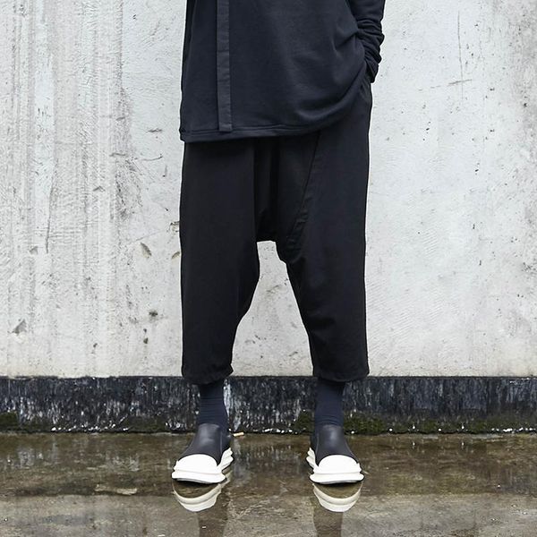 men's pants dark personality simple hanging crotch city youth fashion trend casual harlem, Black
men's pants dark personality simple hanging crotch city youth fashion trend casual harlem, Black