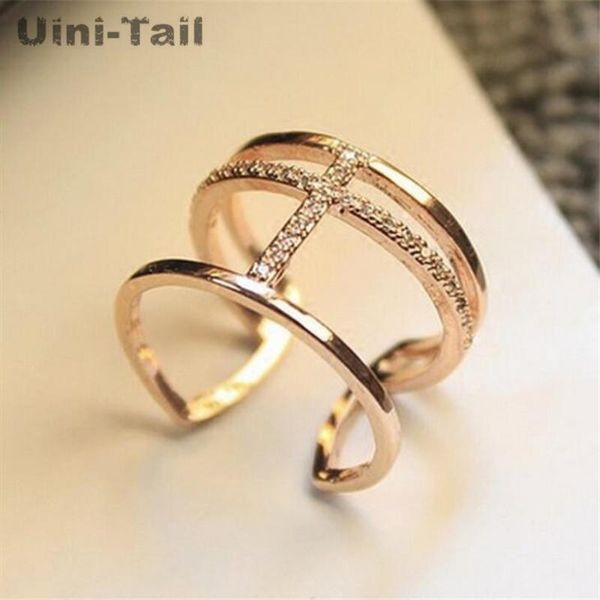 cluster rings uini-tail 925 sterling silver fashion simple opening ring korean double-layer cross tide flow high quality, Golden;silver
cluster rings uini-tail 925 sterling silver fashion simple opening ring korean double-layer cross tide flow high quality, Golden;silver