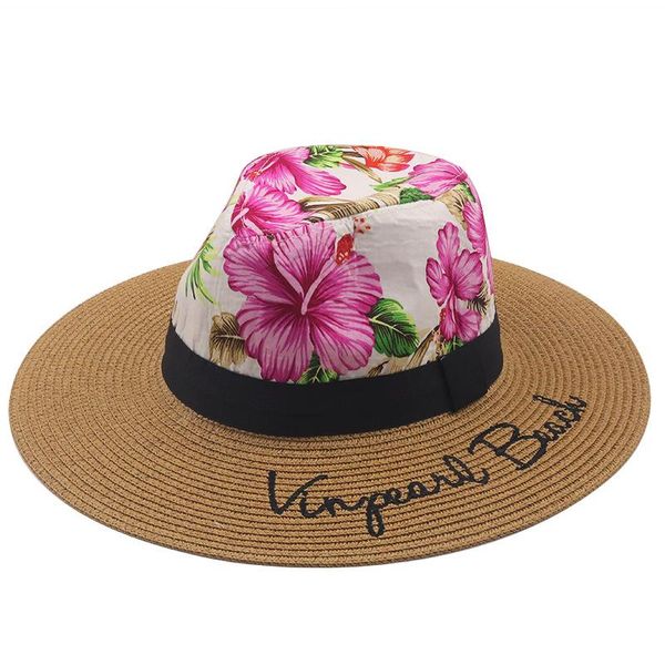 summer letter embroidered hat panama straw male and female printed womens sun beach upf50 foldable wide brim hats, Blue;gray
summer letter embroidered hat panama straw male and female printed womens sun beach upf50 foldable wide brim hats, Blue;gray
