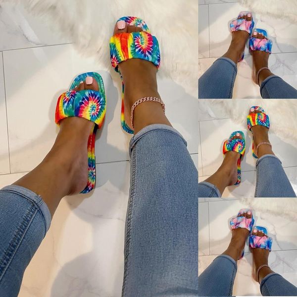 slippers women's trendying tie-dye summer flat pleated slip on slipper tie-dyed round toe shoes modern sandals drop, Black
slippers women's trendying tie-dye summer flat pleated slip on slipper tie-dyed round toe shoes modern sandals drop, Black
