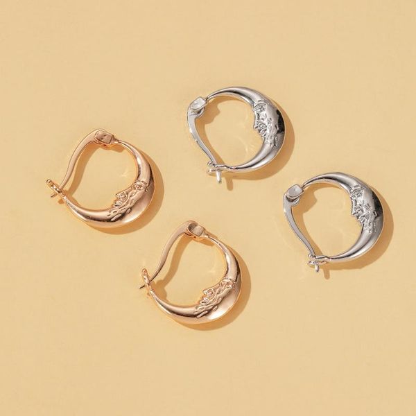 dangle & chandelier europe and the united states earrings moon ear button personality abstract short face for women 2021, Silver
dangle & chandelier europe and the united states earrings moon ear button personality abstract short face for women 2021, Silver