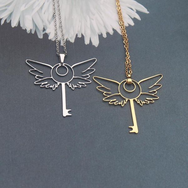 pendant necklaces guardian angel wing necklace gold silver chain choker punk jewelry confidence key women men bijoux collar
pendant necklaces guardian angel wing necklace gold silver chain choker punk jewelry confidence key women men bijoux collar