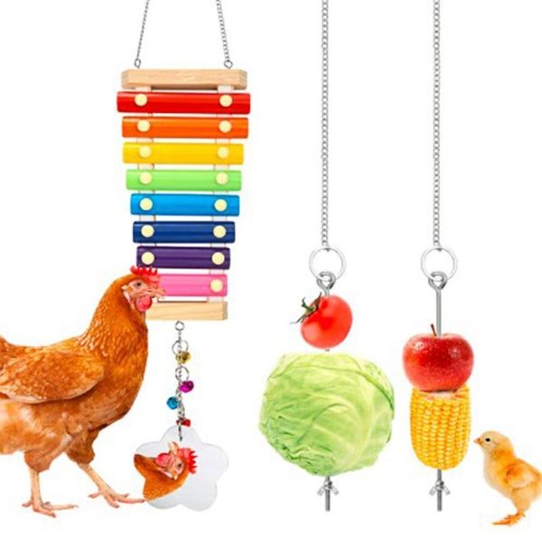 other bird supplies 3 pcs/set chicken toys xylophone with 8 rows metal keys mirror vegetable hanging feeder for hens
other bird supplies 3 pcs/set chicken toys xylophone with 8 rows metal keys mirror vegetable hanging feeder for hens
