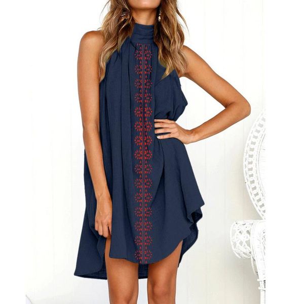 casual dresses vintage dress summer women loose sleeveless halter neck print ladies mini sundress sukienki damskie, Black;gray
casual dresses vintage dress summer women loose sleeveless halter neck print ladies mini sundress sukienki damskie, Black;gray