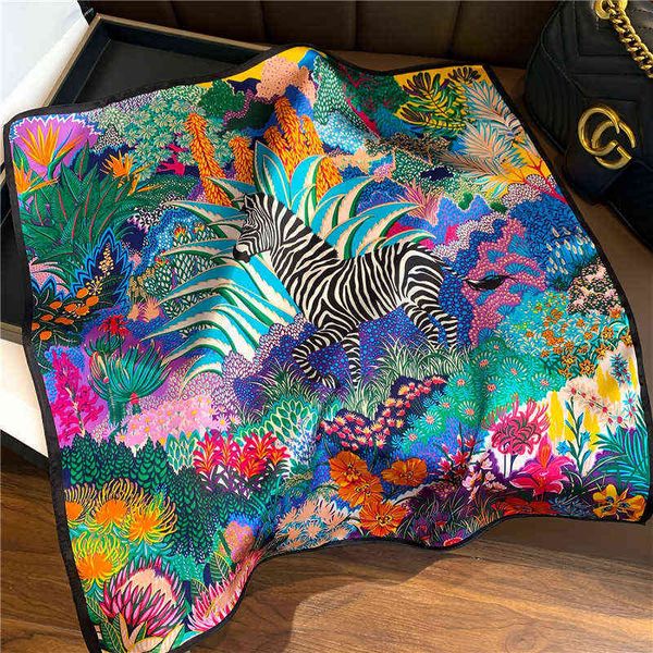 scarves summer fashion flower mulberry silk decorative scarf women's small square towel, Blue;gray
scarves summer fashion flower mulberry silk decorative scarf women's small square towel, Blue;gray