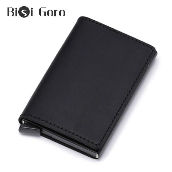 card holders bisi goro 2021 genuine leather holder non-scan slim vintage wallet metal blocking with rfid for drop-, Brown;gray
card holders bisi goro 2021 genuine leather holder non-scan slim vintage wallet metal blocking with rfid for drop-, Brown;gray