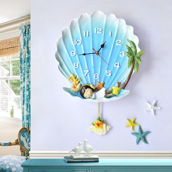 wall clocks resin mediterranean style shell shape clock living room watch creative bedroom decorative hanging mute quartz
wall clocks resin mediterranean style shell shape clock living room watch creative bedroom decorative hanging mute quartz