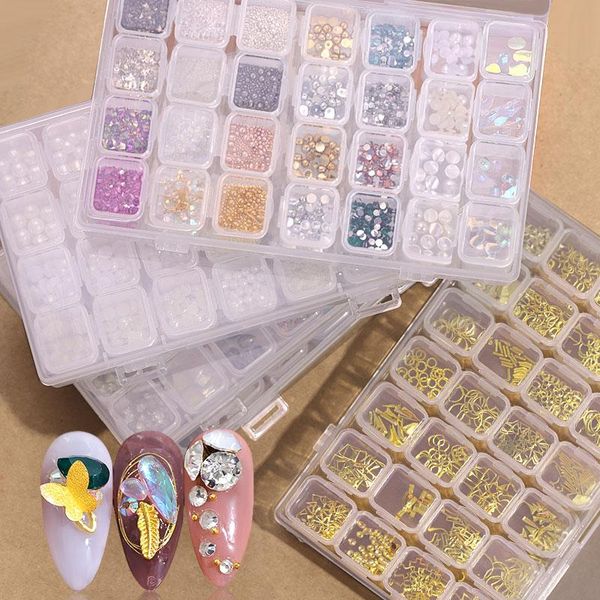 nail art decorations 28 grid/set pearl stickers for decoration 2021 nails props and tools fashion metal accessories manicure design, Silver;gold
nail art decorations 28 grid/set pearl stickers for decoration 2021 nails props and tools fashion metal accessories manicure design, Silver;gold