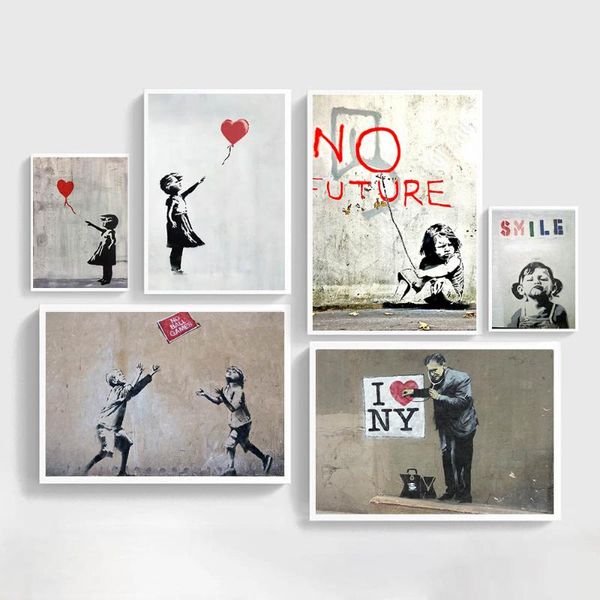 paintings abstract girl wall art canvas painting bansky posters and prints black white pictures for living room decor
paintings abstract girl wall art canvas painting bansky posters and prints black white pictures for living room decor