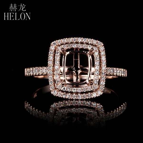 cluster rings helon cushion cut 4.5x5.75mm solid 14k rose gold diamond semi mount ring women engagement wedding brilliant fine jewelry, Golden;silver
cluster rings helon cushion cut 4.5x5.75mm solid 14k rose gold diamond semi mount ring women engagement wedding brilliant fine jewelry, Golden;silver