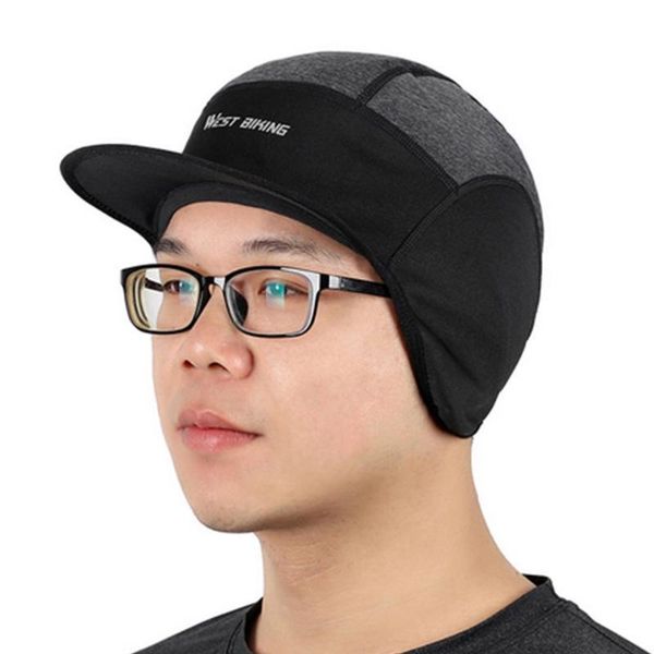 durable cycling caps delicate design windproof ear protection cap outdoor mtb road bike snowboard ski warmer hat & masks, Black 
durable cycling caps delicate design windproof ear protection cap outdoor mtb road bike snowboard ski warmer hat & masks, Black