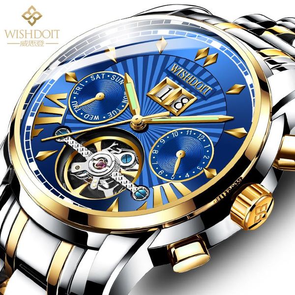 brand men's automatic watches multifunctional waterproof calendar week mechanical wristwatch business casual clock wristwatches, Slivery;brown
brand men's automatic watches multifunctional waterproof calendar week mechanical wristwatch business casual clock wristwatches, Slivery;brown