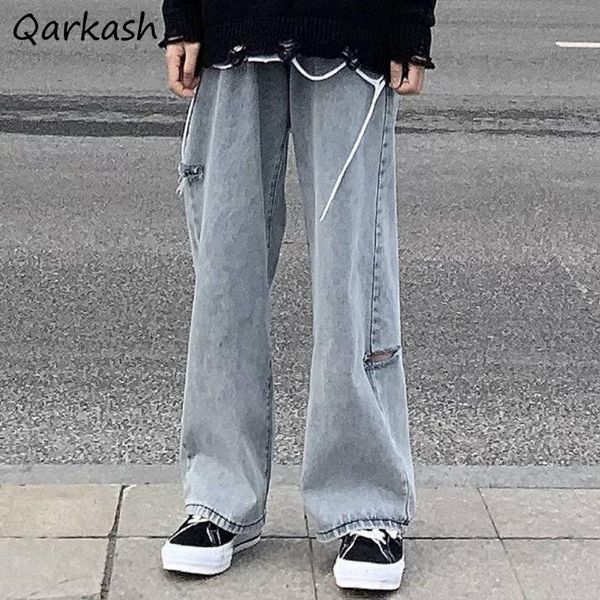 women's jeans women hole female baggy streetwear korean students spring all-match denim chic mopping retro vintage simple wide leg basi, Blue
women's jeans women hole female baggy streetwear korean students spring all-match denim chic mopping retro vintage simple wide leg basi, Blue