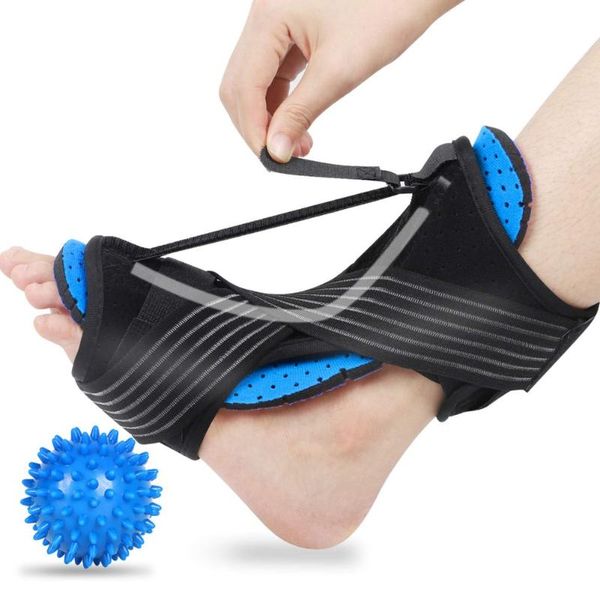 ankle support plantar fasciitis night splint kit adjustable foot drop ortic brace with massage ball sports, Blue;black
ankle support plantar fasciitis night splint kit adjustable foot drop ortic brace with massage ball sports, Blue;black
