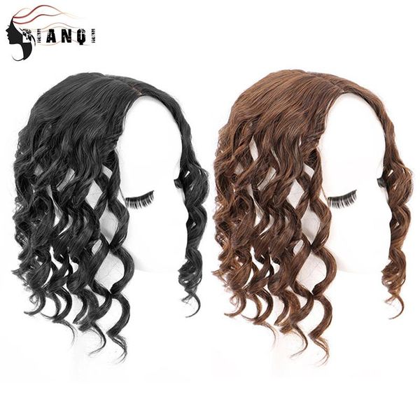synthetic wigs dianqi clips in hairpieces hair piece women natural black short curly clip closure
synthetic wigs dianqi clips in hairpieces hair piece women natural black short curly clip closure