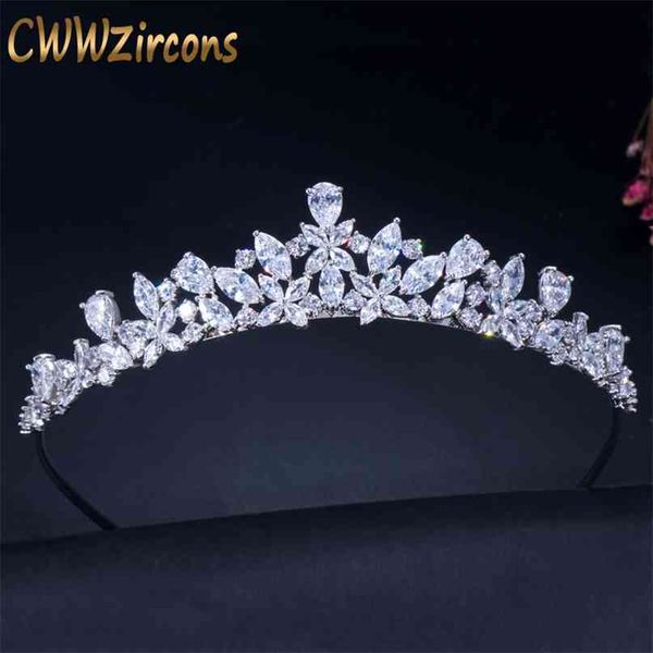 cwwzircons cubic zirconia romantic bridal flower tiara crown wedding bridesmaid hair accessories jewelry a008 210707, Silver
cwwzircons cubic zirconia romantic bridal flower tiara crown wedding bridesmaid hair accessories jewelry a008 210707, Silver