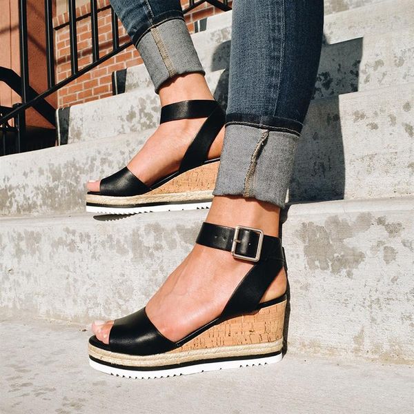 summer platform sandals 2021 fashion women flat sandal wedges shoes casual woman peep toe ladies, Black
summer platform sandals 2021 fashion women flat sandal wedges shoes casual woman peep toe ladies, Black