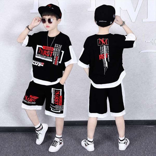 summer 2pcs suits boy clothing set hip hop style letter t shirt shorts pants teenage clothes tracksuit 6 8 9, White
summer 2pcs suits boy clothing set hip hop style letter t shirt shorts pants teenage clothes tracksuit 6 8 9, White