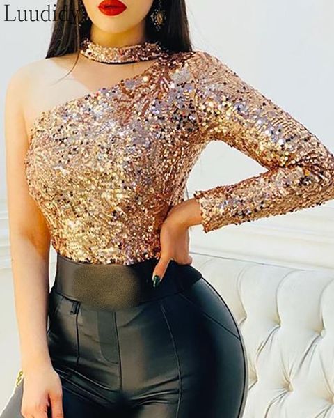 women's jumpsuits & rompers women fashion elegant one shoulder sequins bodysuit glitter long sleeve party top, Black;white
women's jumpsuits & rompers women fashion elegant one shoulder sequins bodysuit glitter long sleeve party top, Black;white