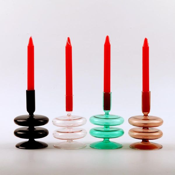 candle holders handmade heat-resistant glass holder european-style crystal double flat home decoration ornaments
candle holders handmade heat-resistant glass holder european-style crystal double flat home decoration ornaments