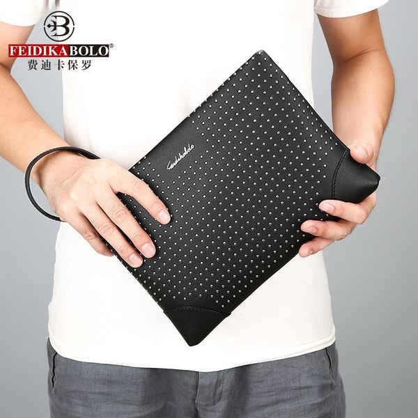 2021 fashion style men's rivet handbag personalized street leisure busins briefcase
2021 fashion style men's rivet handbag personalized street leisure busins briefcase