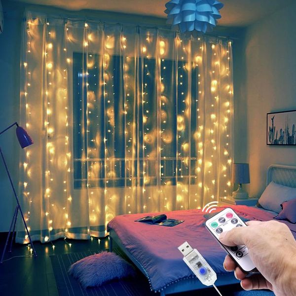 strings led curtain garland window usb string light fairy festoon remote control year christmas party lamp decorations for home
strings led curtain garland window usb string light fairy festoon remote control year christmas party lamp decorations for home