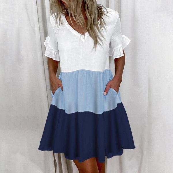 party dresses elegant floral print ruffle women mini dress casual short sleeve ladies 2021 summer v-neck vestidos, White;black
party dresses elegant floral print ruffle women mini dress casual short sleeve ladies 2021 summer v-neck vestidos, White;black