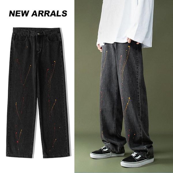 men's jeans men design black white blue mid waist baggy jean streetwear zipper straight denim trousers hip hop retro teens
men's jeans men design black white blue mid waist baggy jean streetwear zipper straight denim trousers hip hop retro teens