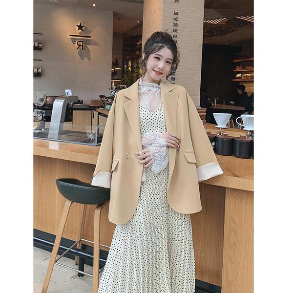 women's suits & blazers dayifun 2021 spring and autumn double breasted suit jacket women long sleeve office ladies c173, White;black
women's suits & blazers dayifun 2021 spring and autumn double breasted suit jacket women long sleeve office ladies c173, White;black