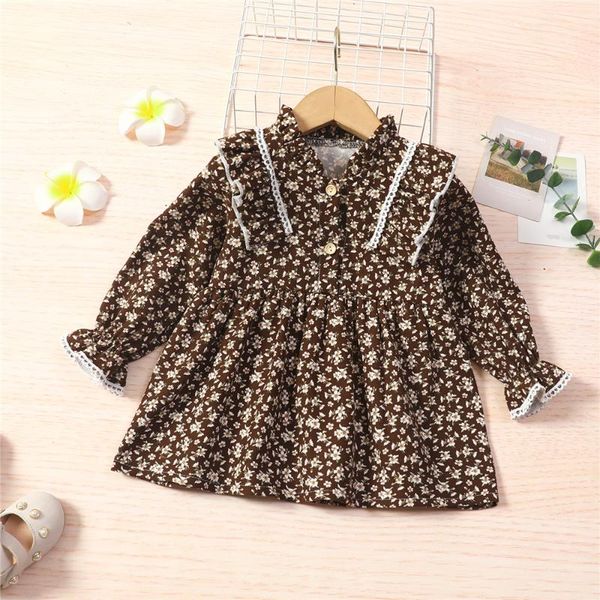 girl's dresses 1-5 years toddler kids girls casual ruffle lace trim princess dress sweet floral print puff sleeve round neck button aut, Red;yellow
girl's dresses 1-5 years toddler kids girls casual ruffle lace trim princess dress sweet floral print puff sleeve round neck button aut, Red;yellow