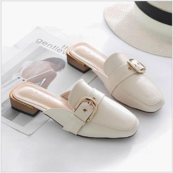 slippers 2021 summer women thick heel belt buckle shoes flat ladies mules party female sandals big size 33-43, Black
slippers 2021 summer women thick heel belt buckle shoes flat ladies mules party female sandals big size 33-43, Black